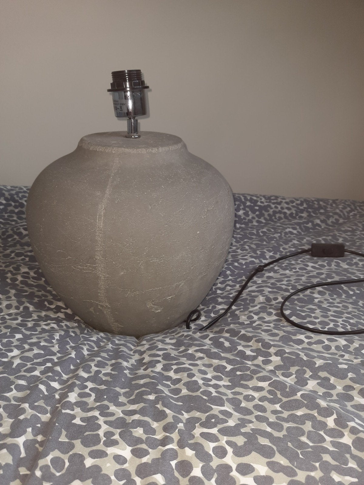 grijze brynxz kruiklamp, Grijs, Ophalen, Schemerlamp, 30 cm