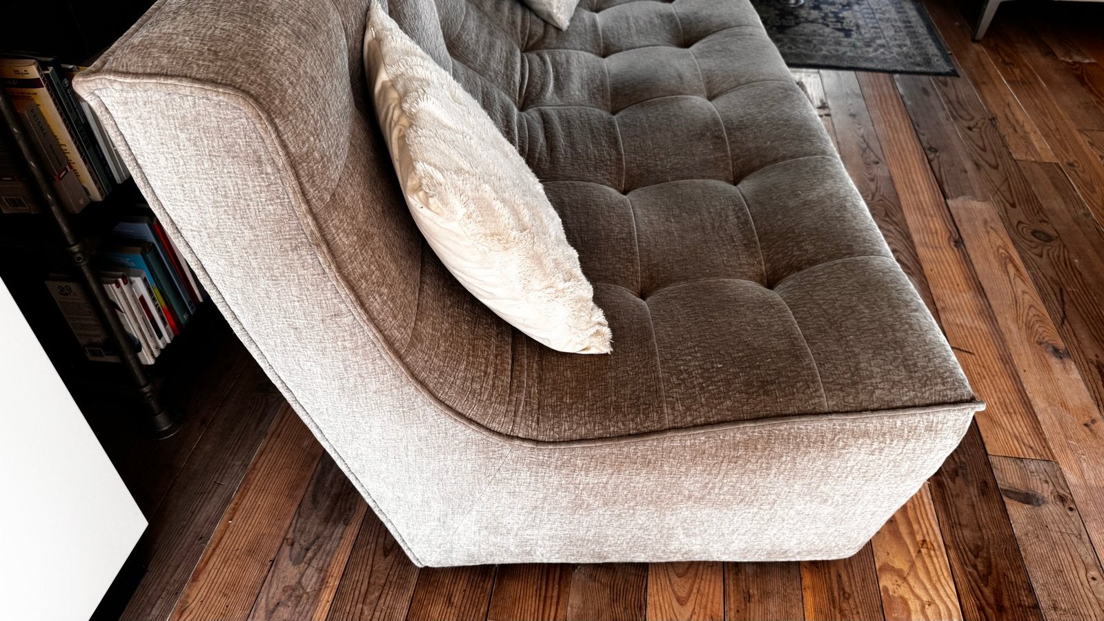 Comfortabele bank met zachte stof, Huis en Inrichting, Banken | Bankstellen, Gebruikt, Driepersoons, 75 tot 100 cm, Ophalen of Verzenden