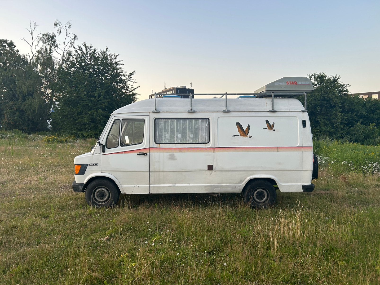 Mercedes 207d camper belasting vrij, Buscamper of Camperbus, Mercedes-Benz, Particulier, Standkachel