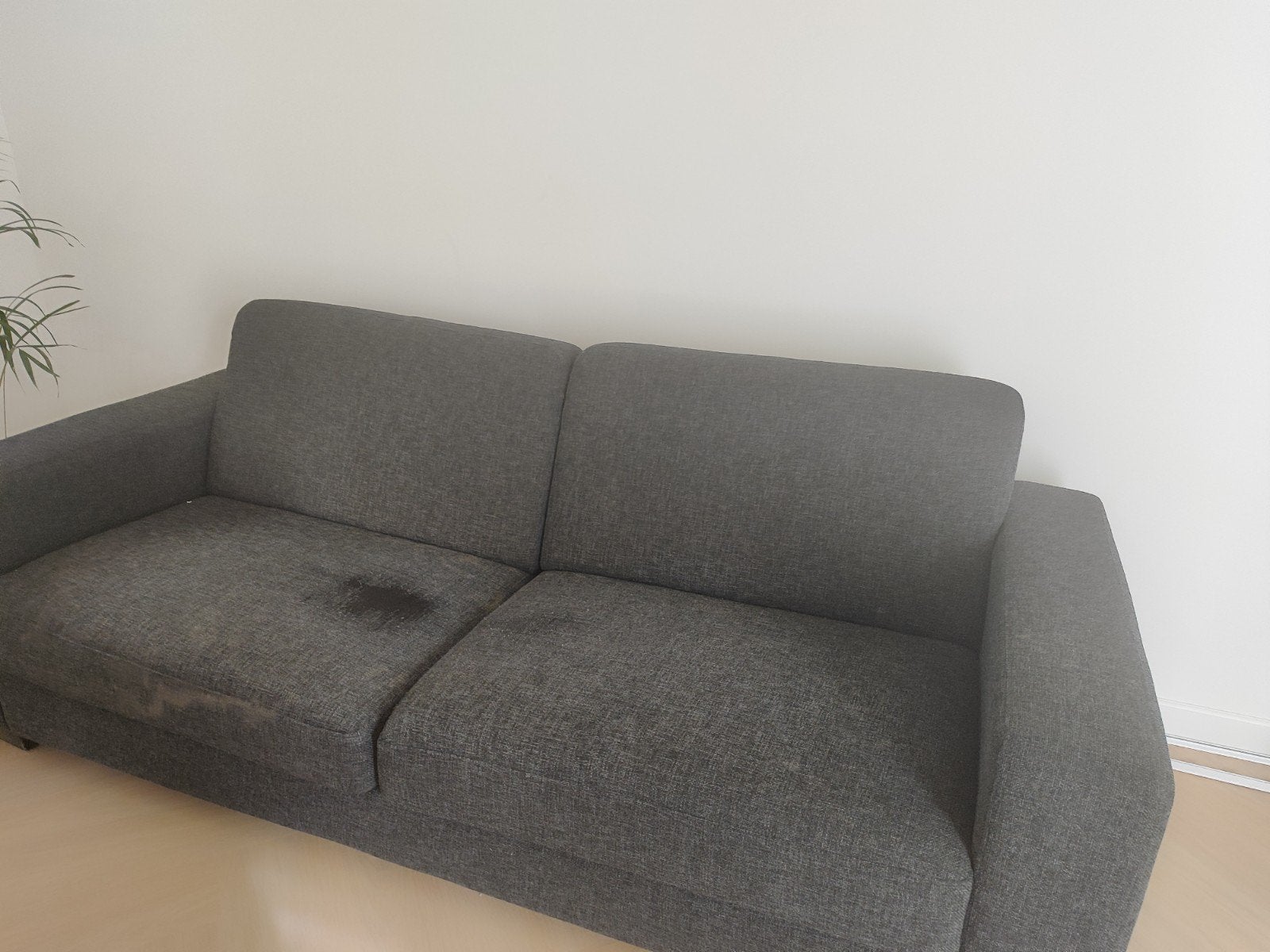 Goossens 3-zitsbank - Grijs, 219x90 cm, Ophalen, Gebruikt, Driepersoons, 75 tot 100 cm