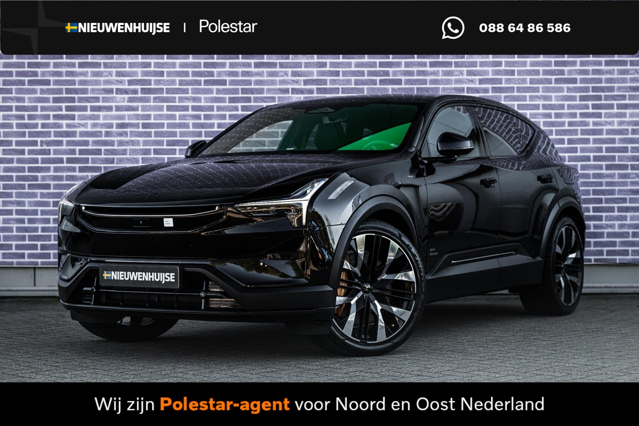 Polestar 3 Long range Dual motor 111 kWh Performance Pilot P, Auto's, Automaat, Stof, Gebruikt, Zwart