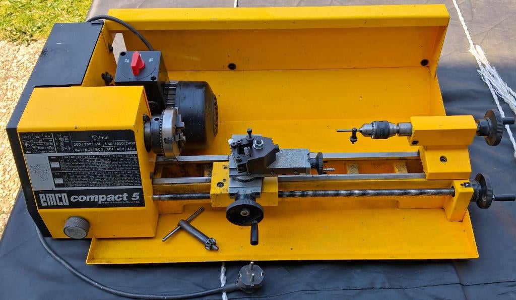 Emco Compact 5 draaibank, Ophalen, Gebruikt, Metaaldraaibank, Minder dan 500 mm