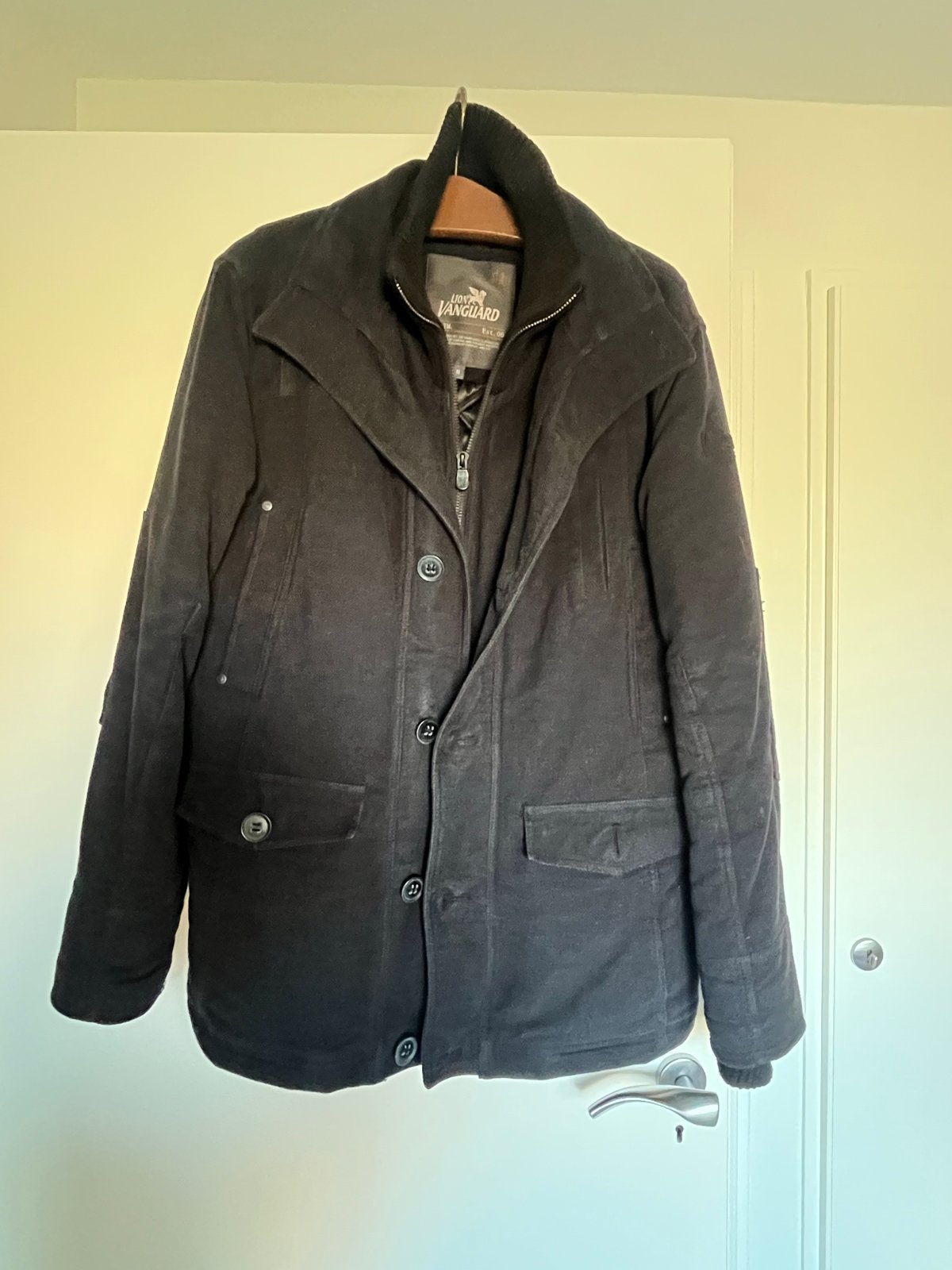 Sportieve Vanguard heren jas - Maat M, Verzenden, Gedragen, Maat 48/50 (M), Zwart