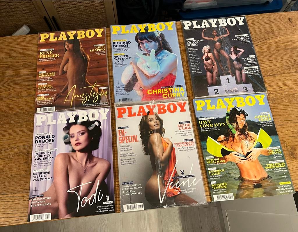 6 Playboy Tijdschriften - Nieuw!, Ophalen of Verzenden, Nieuw
