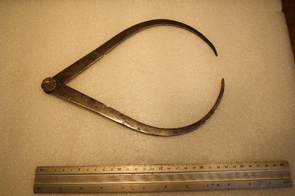 Krompasser 25 cm, meetinstrument, Antiek en Kunst, Antiek | Gereedschap en Instrumenten, Ophalen of Verzenden