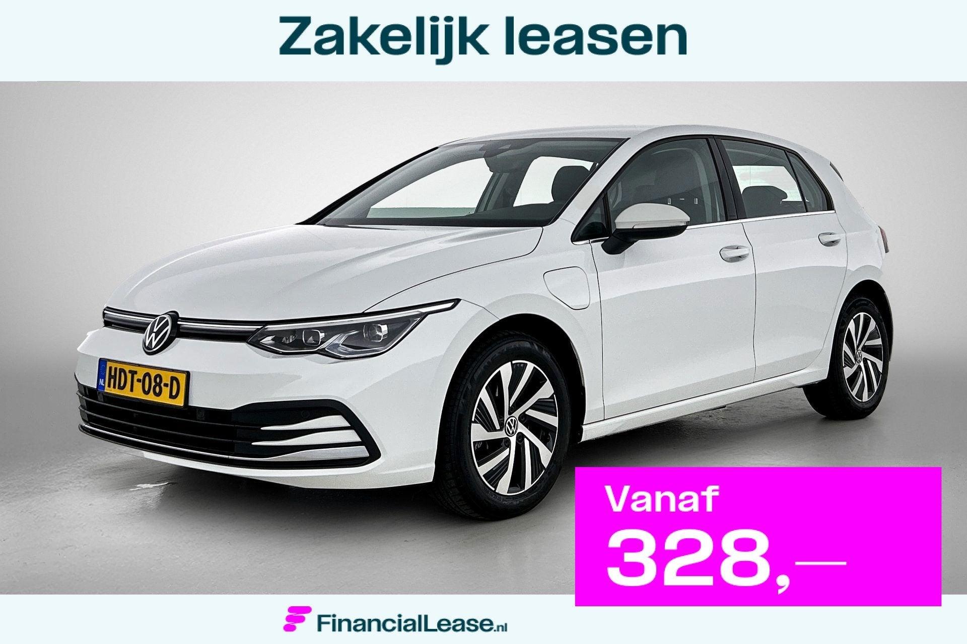 Volkswagen GOLF 1.4 eHybrid Style (Goed ondH, Digitale Dash,, 1490 kg, Gebruikt, Wit, Onderhoudsboekje