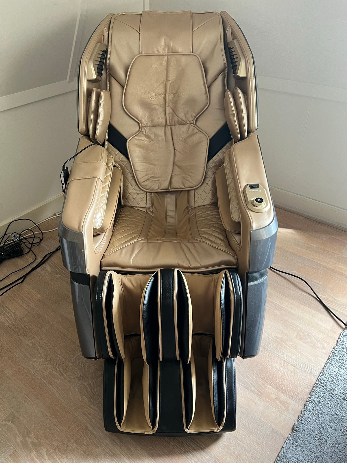 Komoder Massagestoel Luxor II Champagne grijs, Ophalen, Zo goed als nieuw, Massagestoel of Kussen