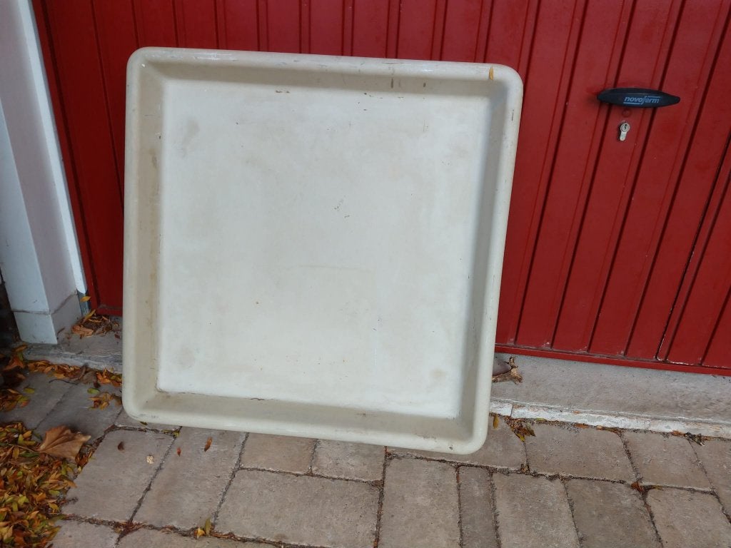 betonnen stabilisatie en lekbak wasmachine, Ophalen, Gebruikt