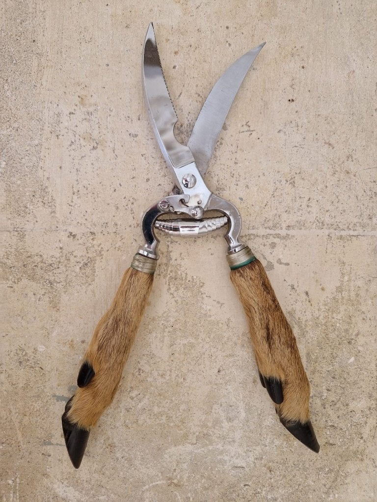 Robuuste decoratieve gevogelteschaar 23 cm, Ophalen of Verzenden, Zo goed als nieuw, Rvs of Chroom, Overige merken