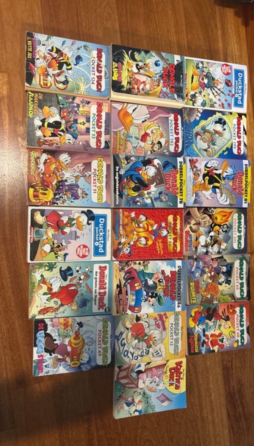Grote collectie Donald Duck pockets en Duckstad pockets, Meerdere stripboeken, Ophalen, Gelezen