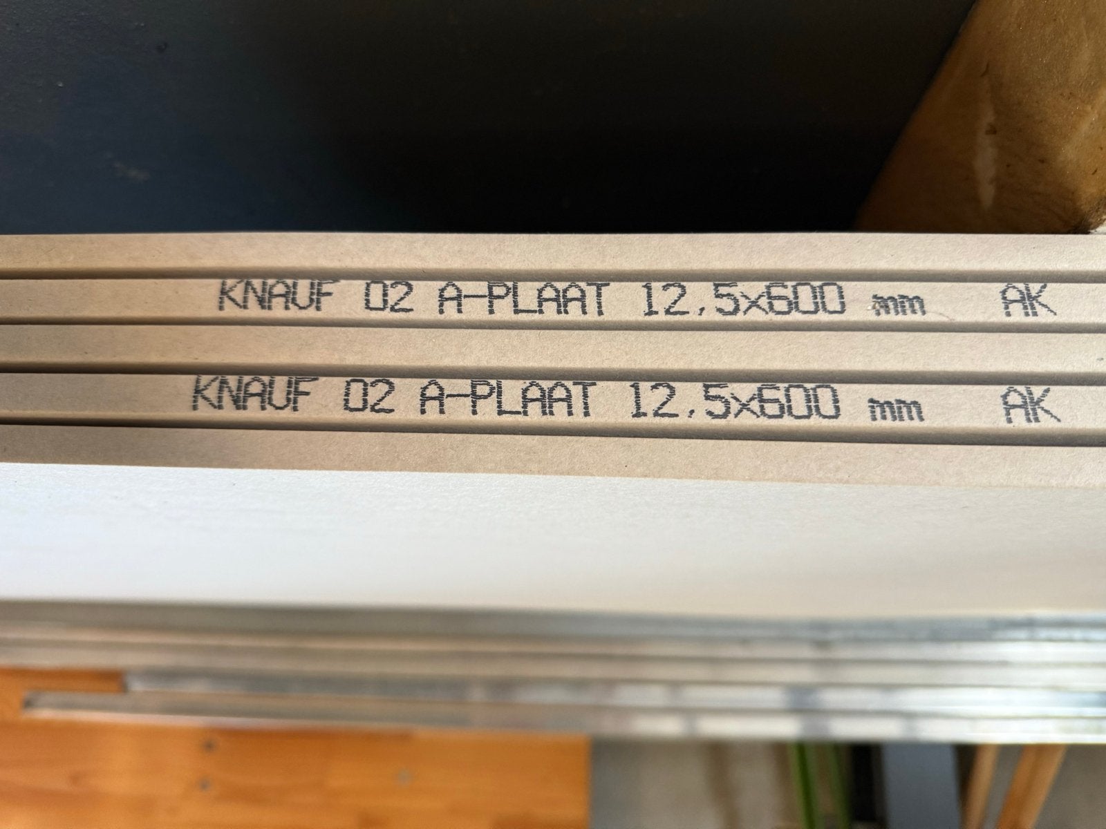 Knauf Gipsplaten 5x 260x60cm 12,5mm dik AK en restanten, Ophalen, Nieuw, Overige materialen, Minder dan 20 mm