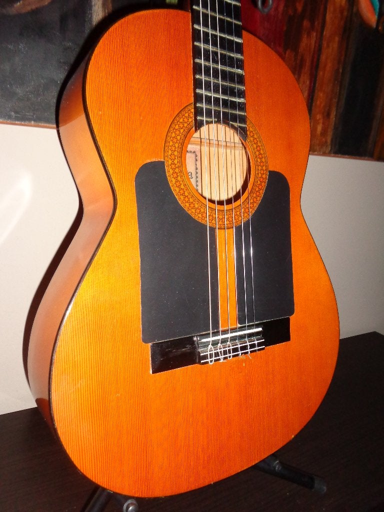 Admira flamenco gitaar met draagtas en standaard, Ophalen, Gebruikt, Klassieke of Spaanse gitaar, Met koffer