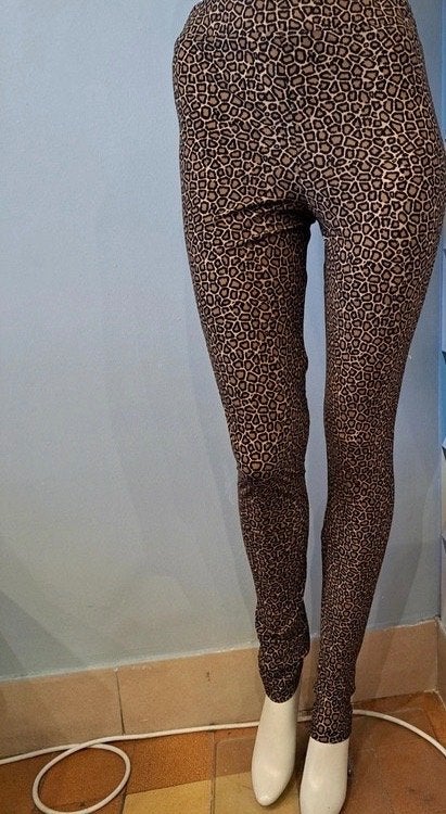 Jane Lushka  travel stof panter print  legging nieuw maat S, Bruin, Nieuw, Ophalen of Verzenden, Jane Lushka