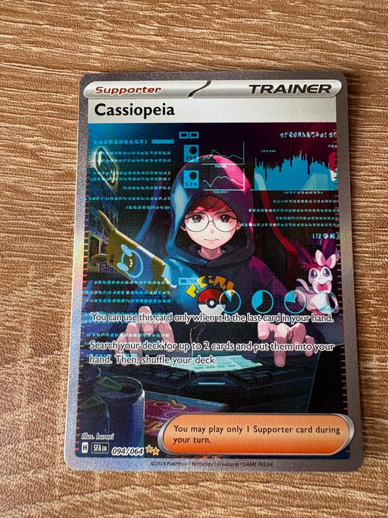 Pokémon Cassiopeia Trainer 094/064 Shrouded Fable, Ophalen, Zo goed als nieuw, Losse kaart