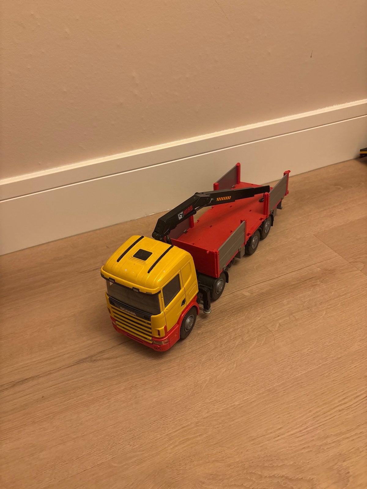 Emek Scania 124G 420 8x2 Bakwagen met kraan, Ophalen of Verzenden, Gebruikt