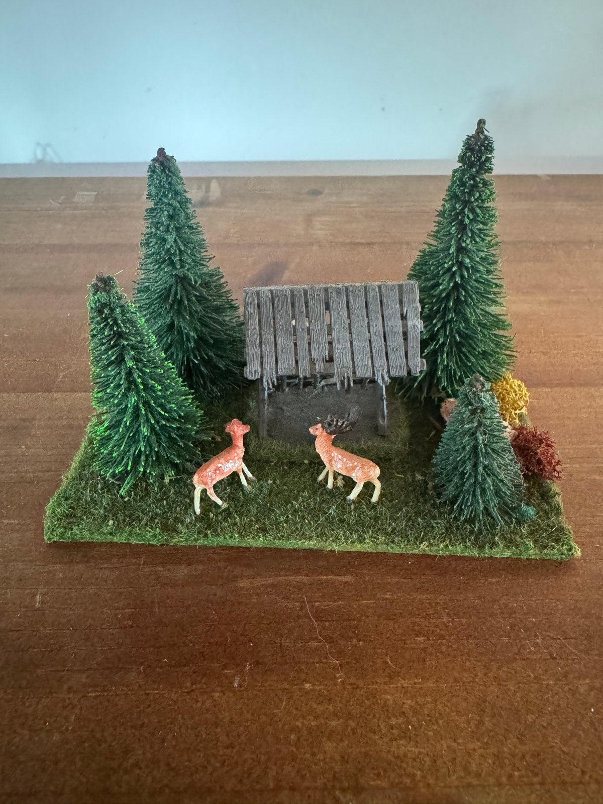Mini diorama 1:87 Noch herten op voederplaats, Ophalen of Verzenden, Gebruikt