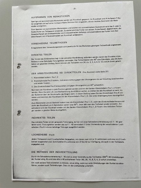 Informatie Aufspannen von Werkstücken, Ophalen of Verzenden, Gelezen