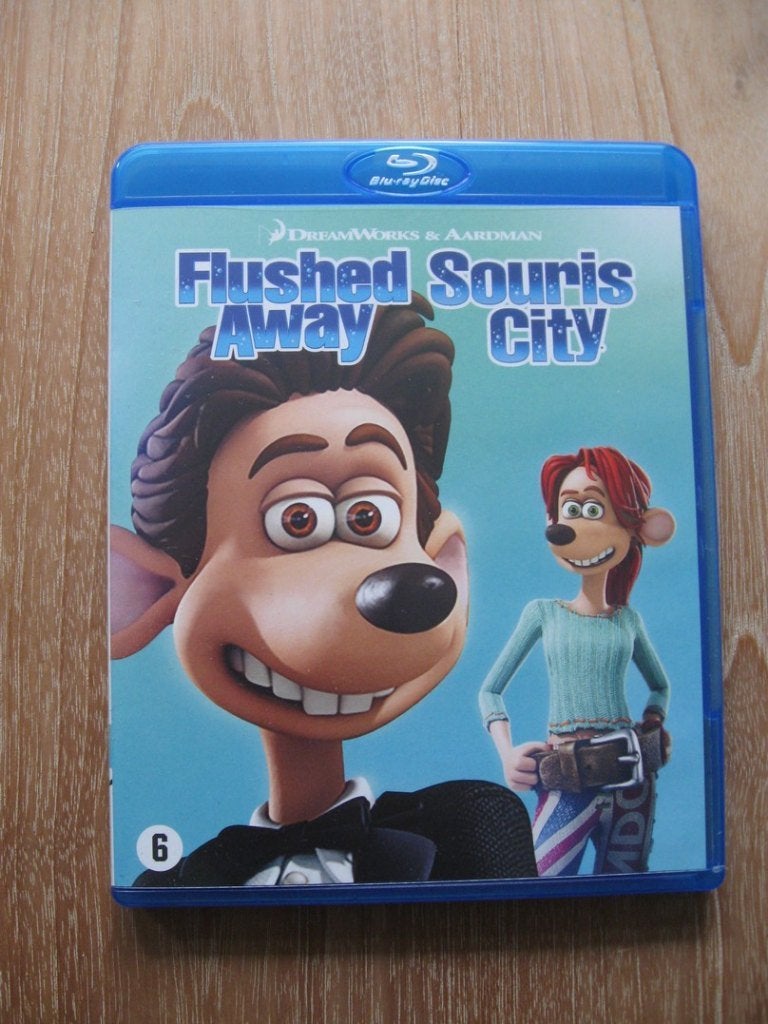 Blu-ray Flushed Away Dreamworks Aardman, Nederlands, Film, Ophalen of Verzenden, Nederlands