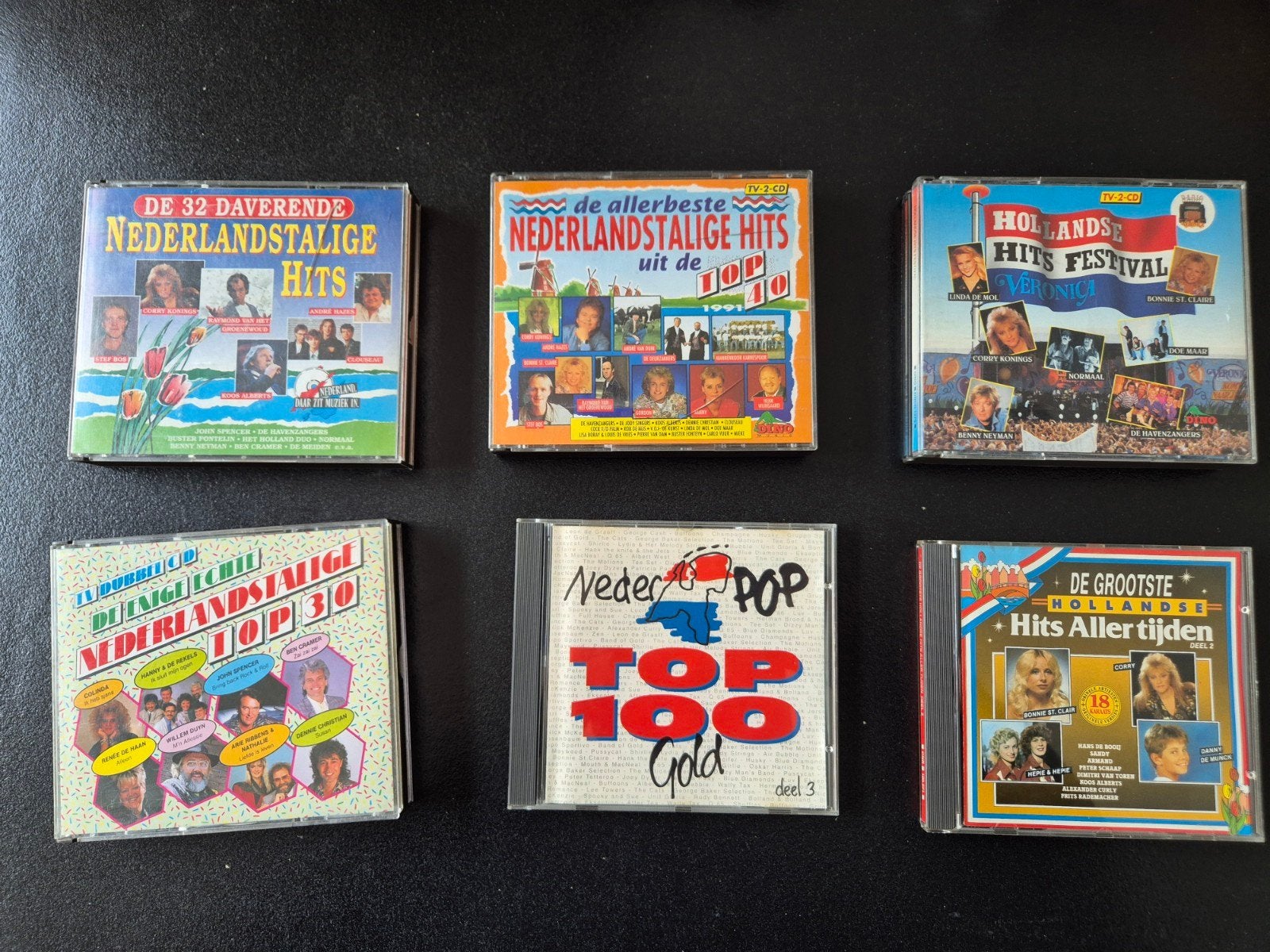Pakket Cd's Nederlandstalige artiesten, Zo goed als nieuw, Levenslied of Smartlap, Album, Inclusief boekje