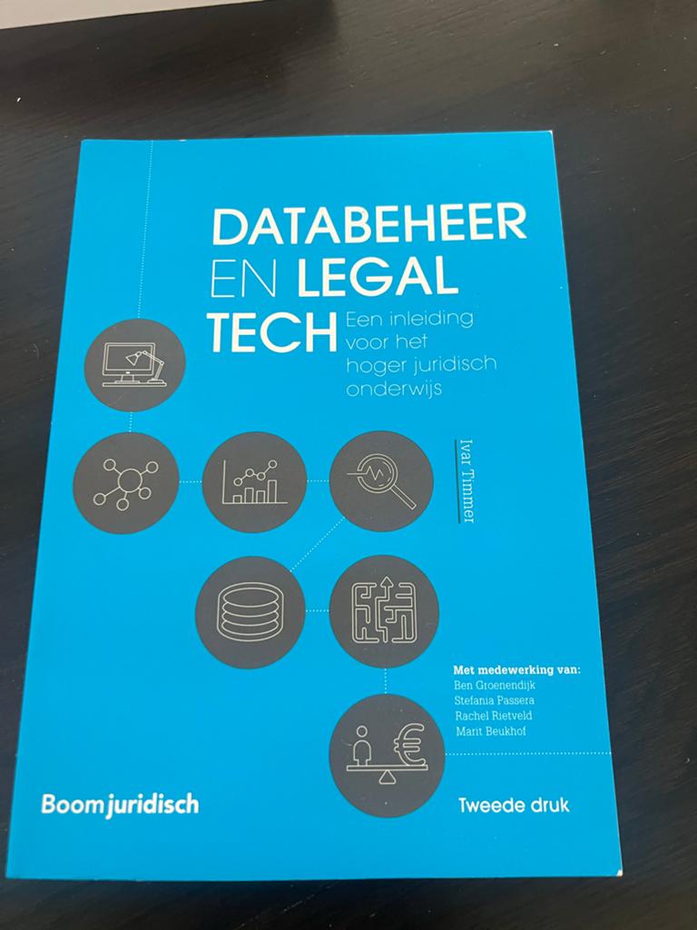 Databeheer en Legal Tech - HBO Rechten Studieboek, Ophalen of Verzenden, Gamma, Zo goed als nieuw, HBO