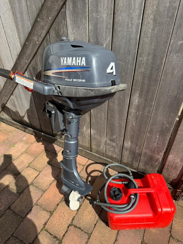 Yamaha 4pk 4 takt buitenboordmotor, Ophalen, Minder dan 5 pk, Viertaktmotor, Zo goed als nieuw