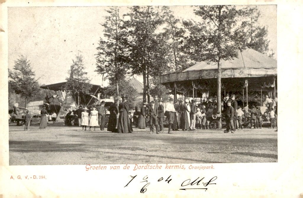 Dordrecht Kermis in Oranjepark # 107, Verzenden, Voor 1920, Zuid-Holland