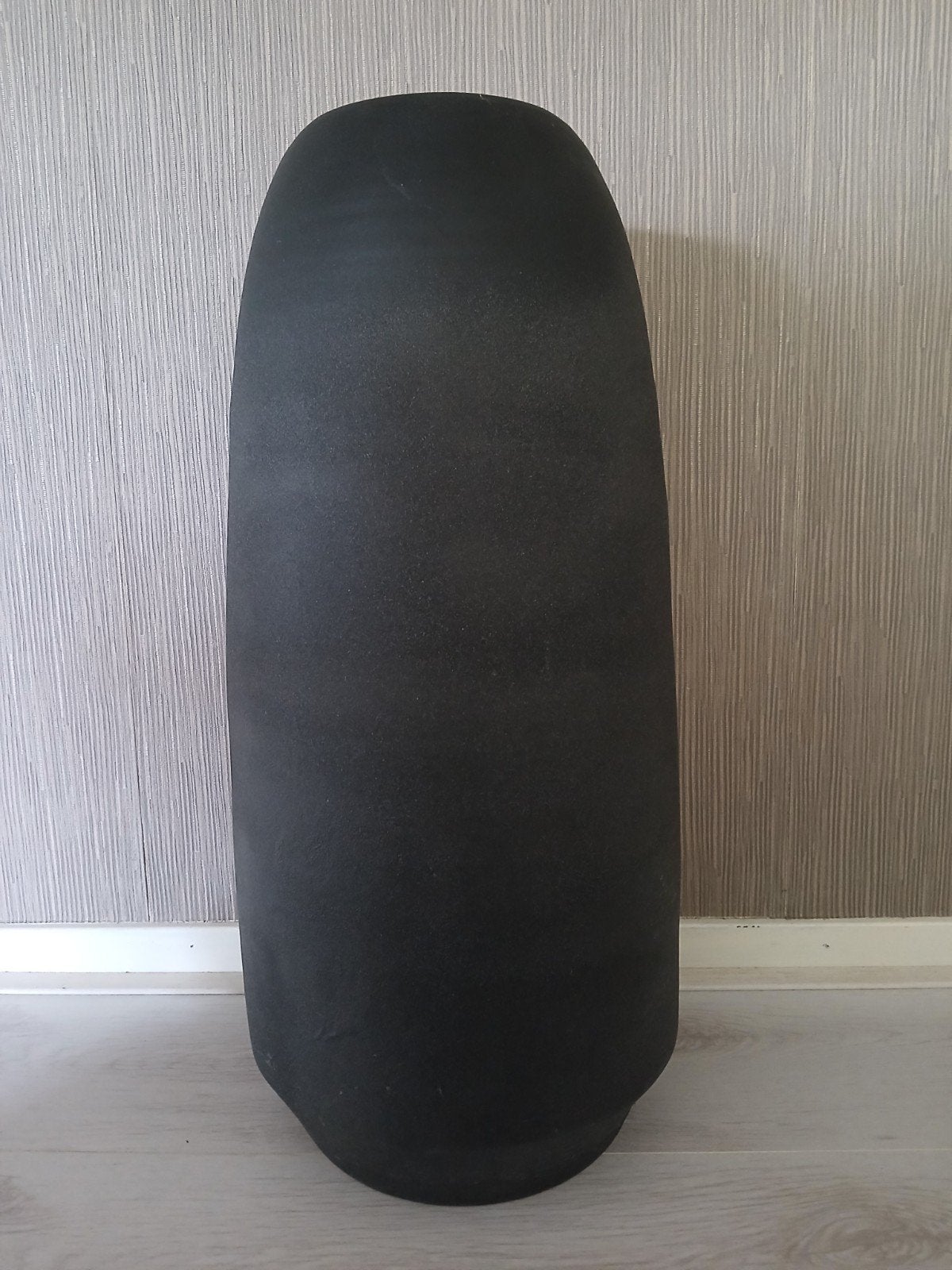 Still Aardewerk Ovale Vaas Mat Antraciet-Grijs 63cm, Ophalen