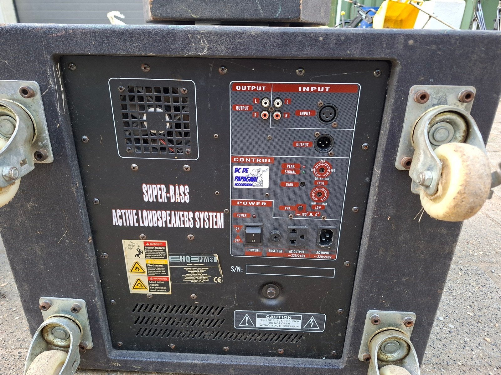 HQ Power actieve luidsprekersysteem met gebruikssporen, Audio, Tv en Foto, Luidsprekers, Gebruikt, Speakerset, Basreflex, Ophalen