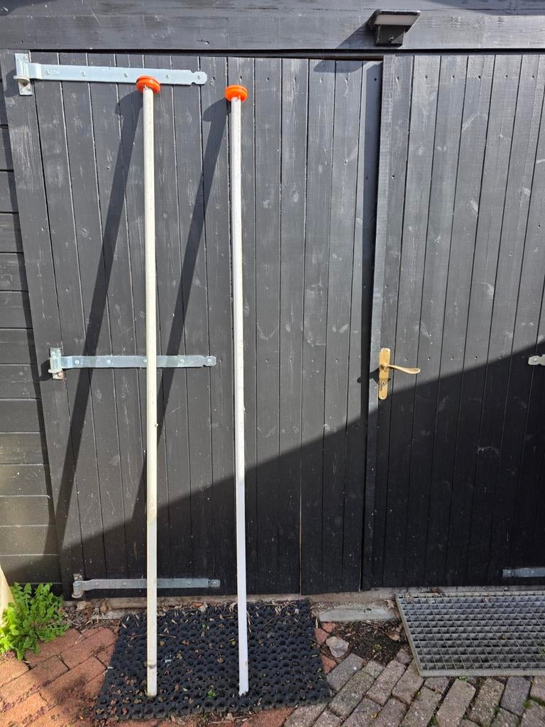 Vlaggenmast 200 cm 2x, Ophalen of Verzenden