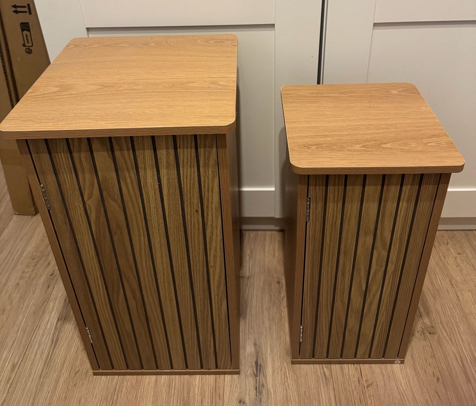 Bijzet kastjes, Huis en Inrichting, Minder dan 55 cm, Vierkant, Zo goed als nieuw, Hout