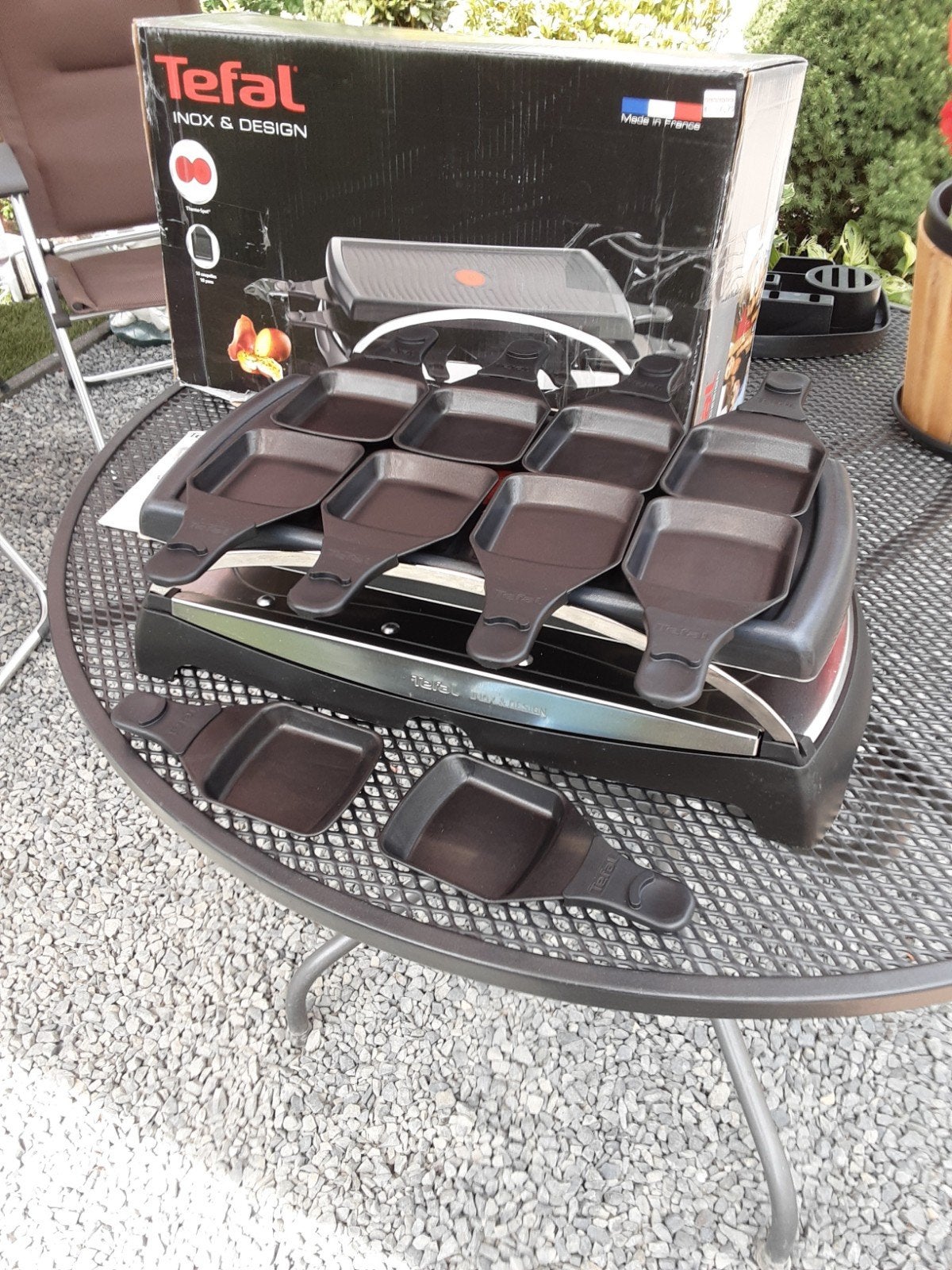 Tefal Gourmetstel met 10 pannetjes - Inox & Design, Ophalen, 8 personen of meer