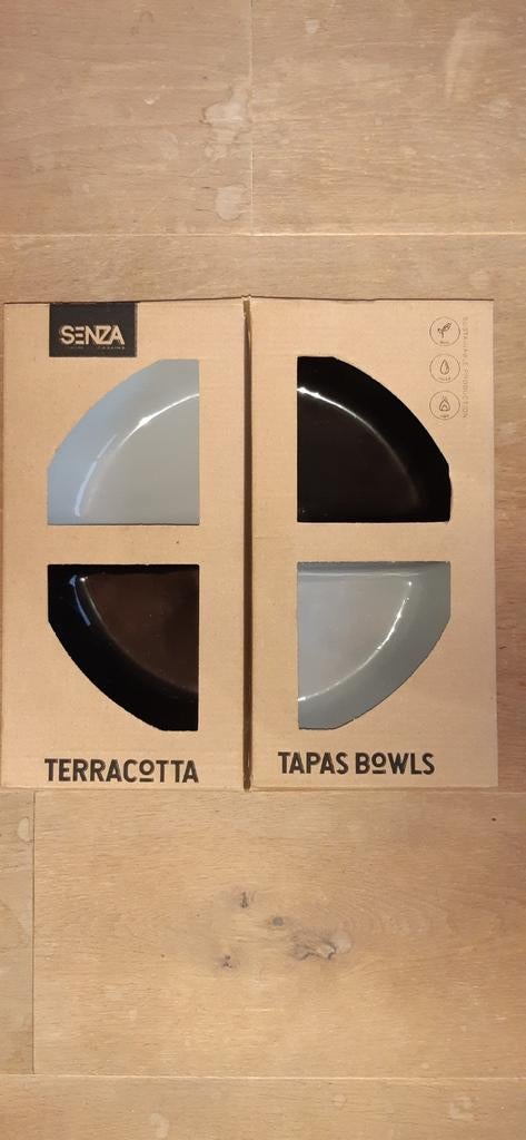 Senza terracotta tapasschaaltjes nieuw in de doos, Nieuw, Ophalen of Verzenden, Schaal of Schalen, Overige stijlen