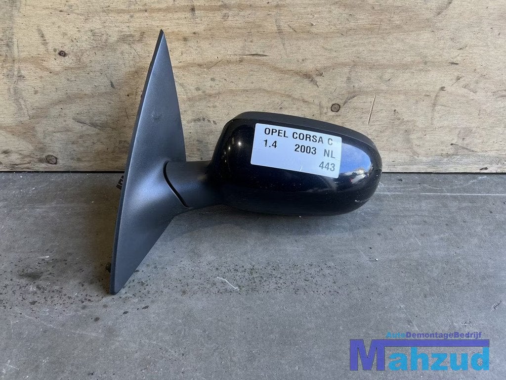 OPEL CORSA C Zwart Links spiegel buitenspiegel 2000-2005, Gebruikt, Opel Automobile GmbH, Ophalen of Verzenden, Kontakt@opel-infoservice.de