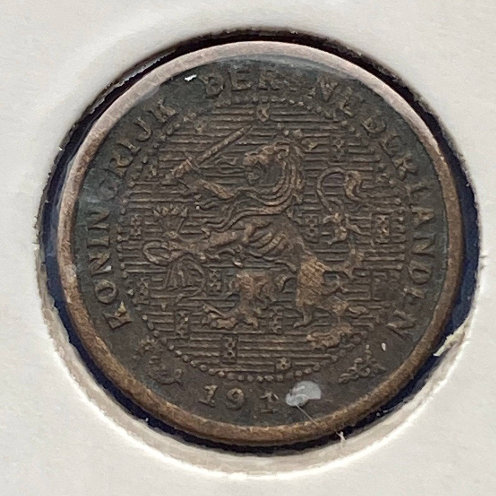 Halve Cent uit 1915 van Wilhelmina, Postzegels en Munten, Verzenden, Koningin Wilhelmina, Overige waardes, Losse munt