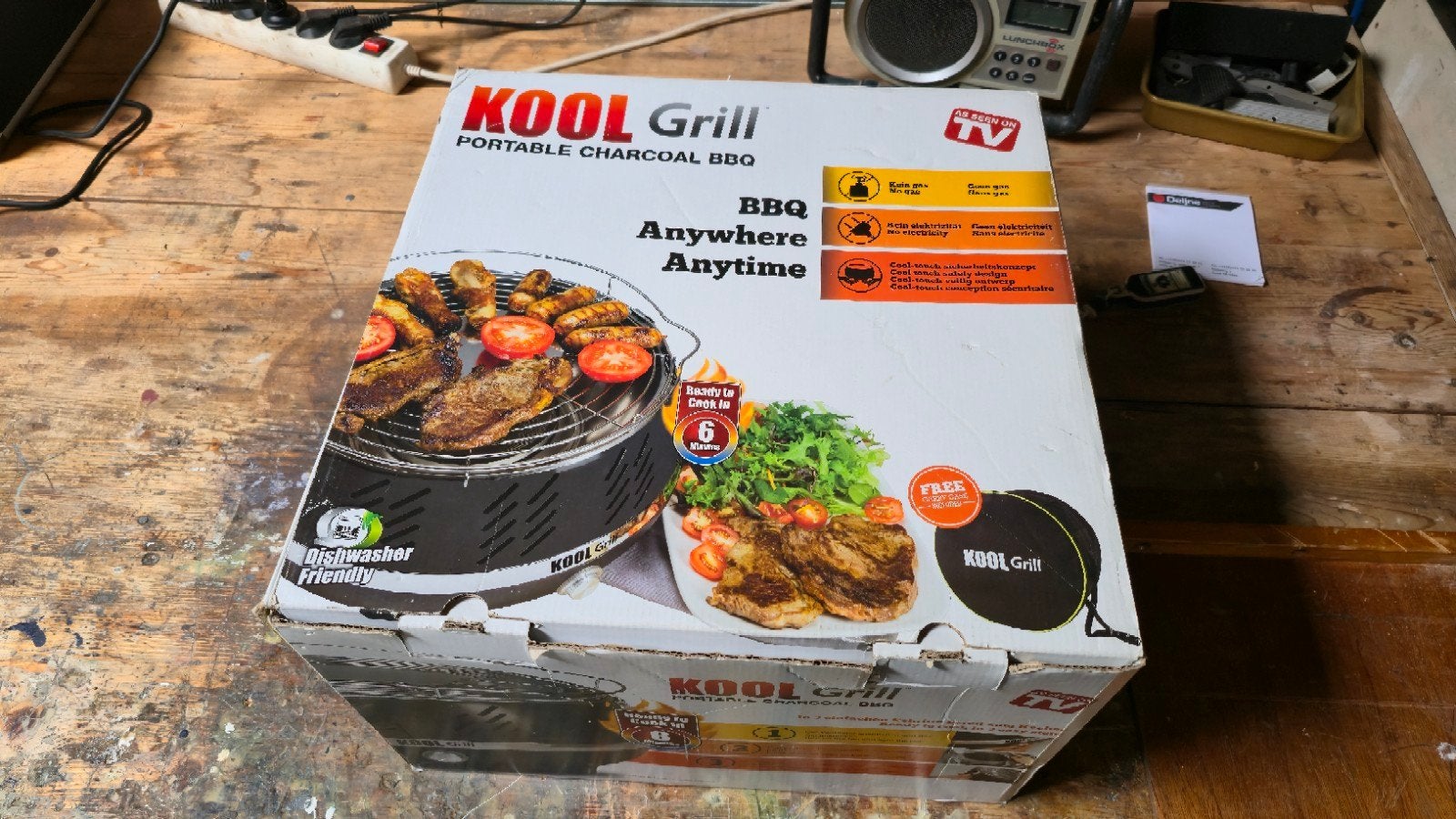 Kool grill, tafel bbq, Ophalen of Verzenden, Gebruikt