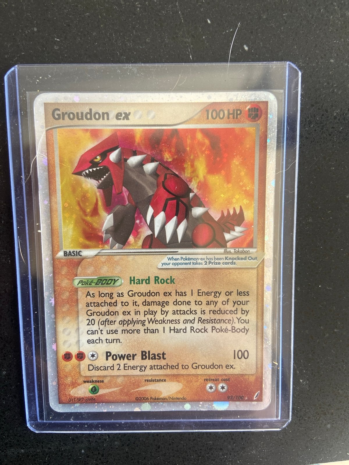 Groudon ex Pokémon kaart, Ophalen, Gebruikt, Losse kaart