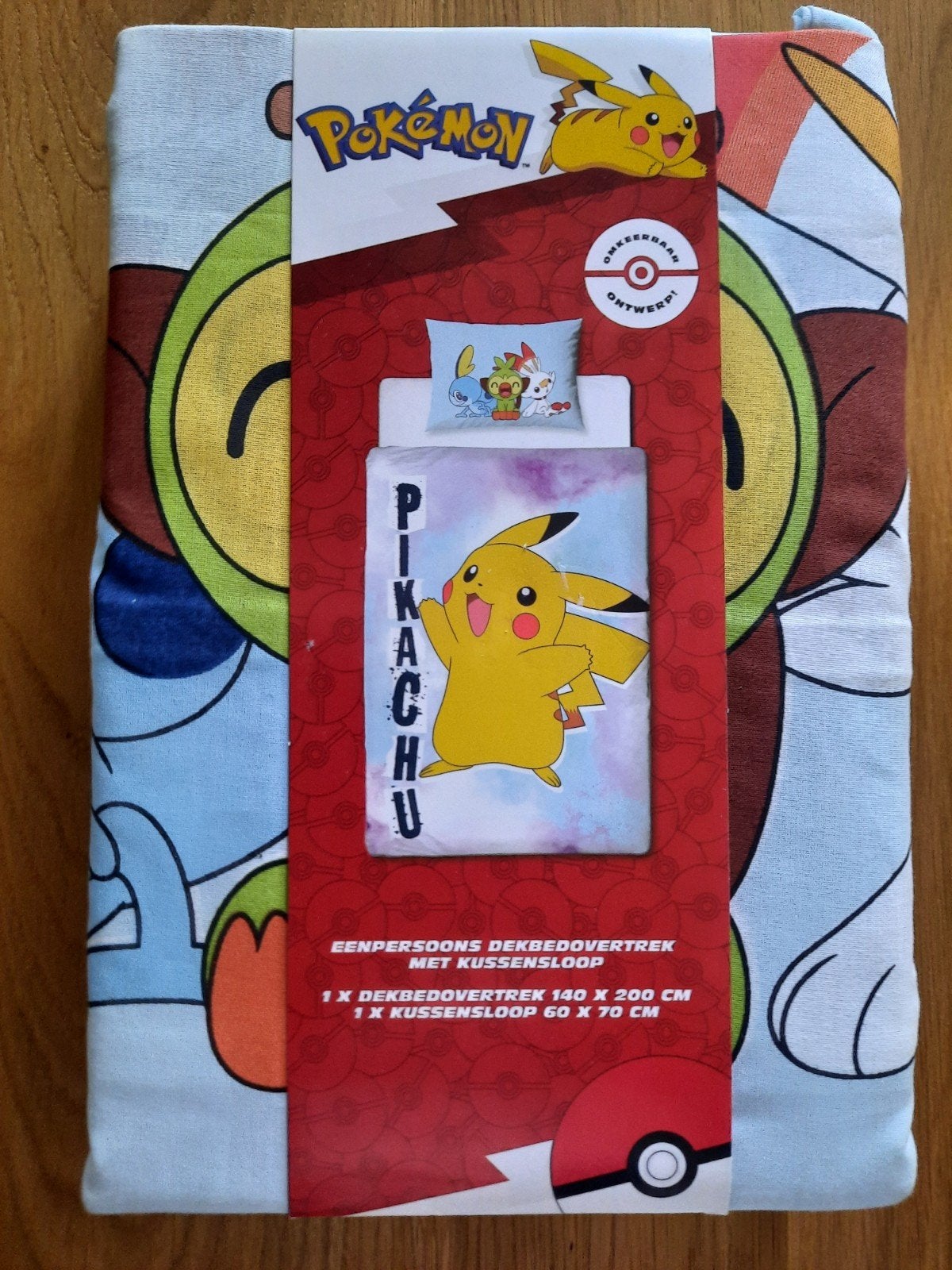 POKEMON dekbedovertrek katoen NIEUW, Ophalen of Verzenden, Nieuw