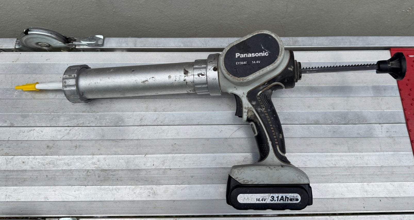 Panasonic accu kitspuit set, Ophalen of Verzenden, Gebruikt