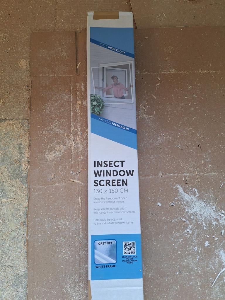 Insectenhor voor ramen - 130 x 150 cm, Doe-het-zelf en Verbouw, Deuren en Horren, Ophalen, Nieuw