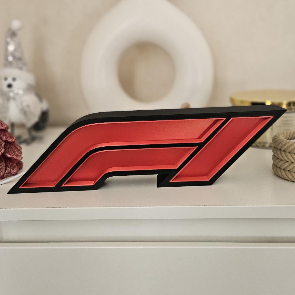 Lichtgevend Formule 1 logo 3D, Verzenden, Nieuw, Formule 1