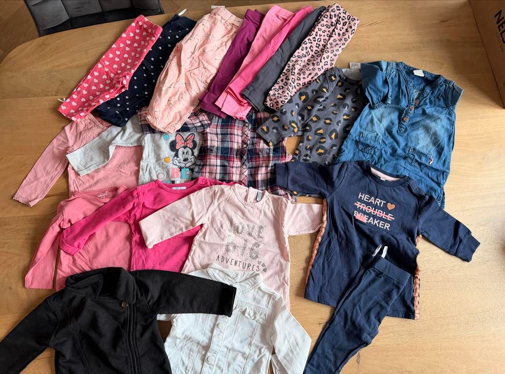 Leuk meisjes kledingpakket maat 74 (20 stuks), Kinderen en Baby's, Babykleding | Maat 74, Ophalen of Verzenden, Gebruikt, Meisje
