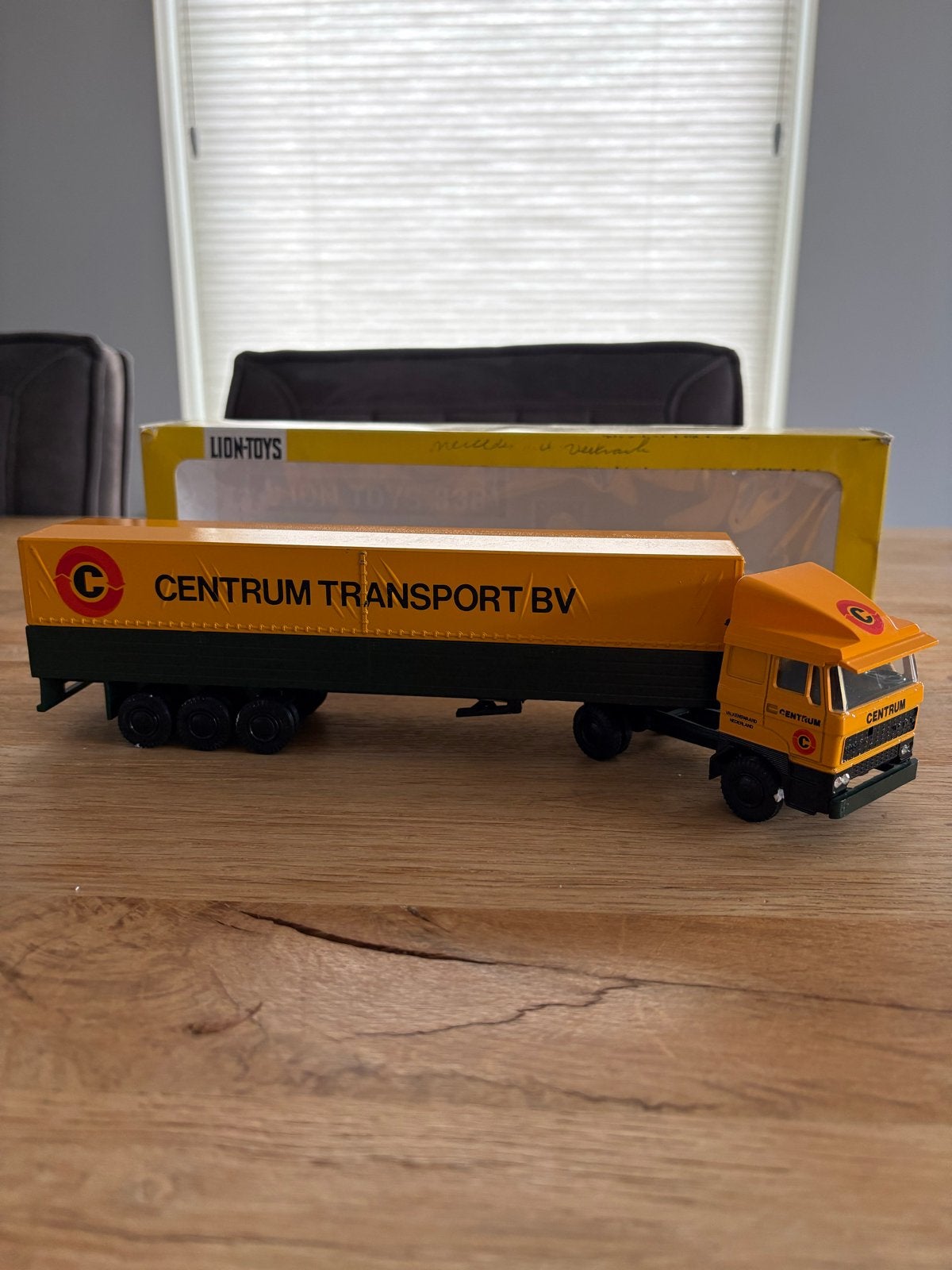 Lion Toys DAF 3300 "Centrum Transport BV" met doos, Ophalen of Verzenden, Zo goed als nieuw, Bus of Vrachtwagen, Lion Toys