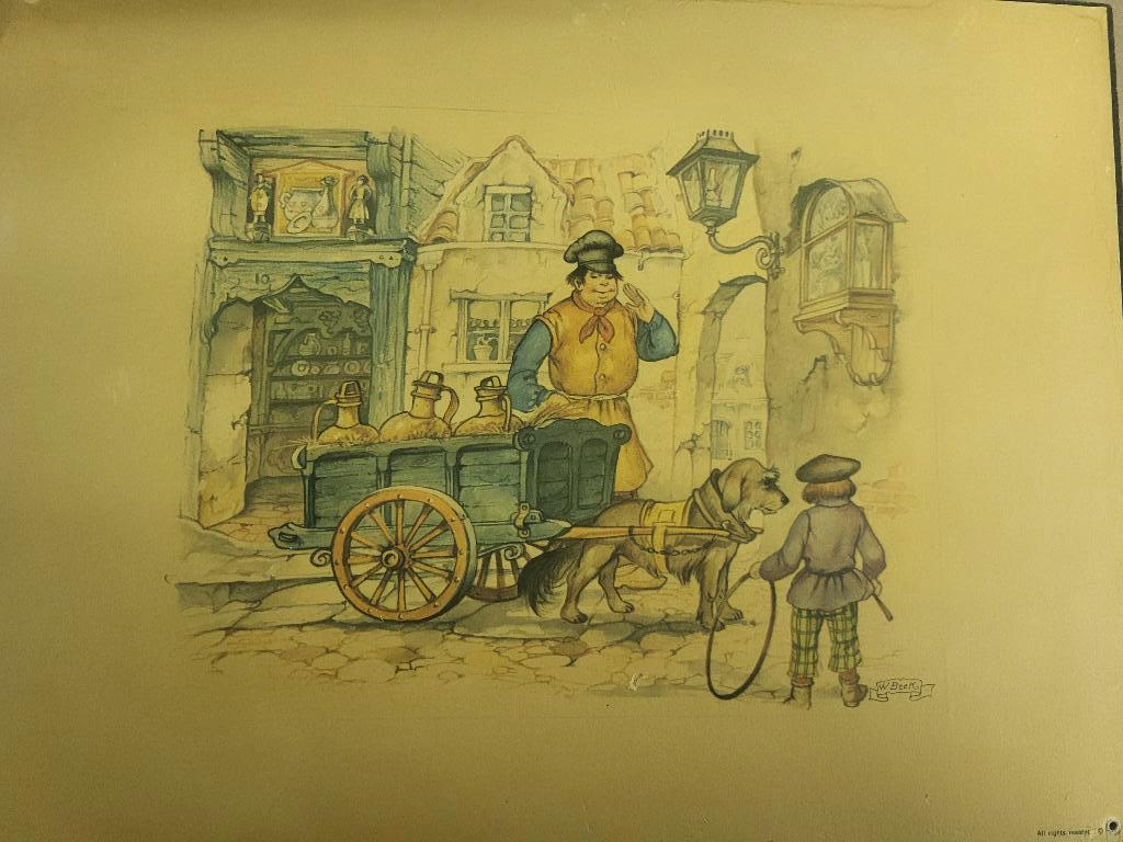 kunstwerken Anton Pieck, Antiek en Kunst, Kunst | Schilderijen | Klassiek, Ophalen