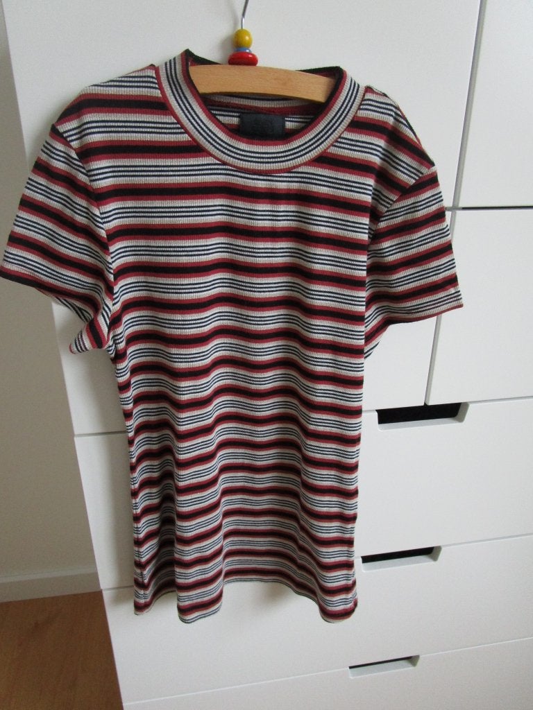 Seven Sisters maat M - gestreept stretchy shirt, Kleding | Dames, Maat 38/40 (M), Ophalen of Verzenden, Zo goed als nieuw, Korte mouw