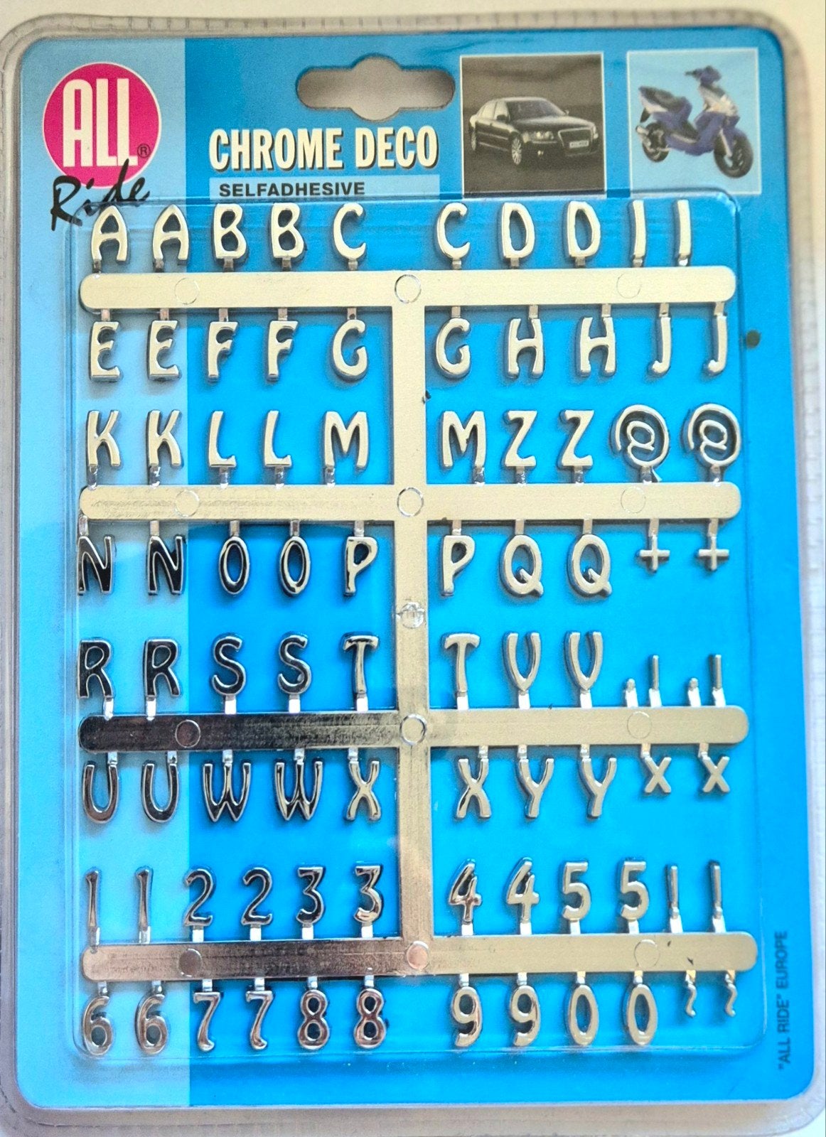 Chroom Decoratie Zelfklevende Letters & Cijfers, Auto diversen, Ophalen of Verzenden, Nieuw