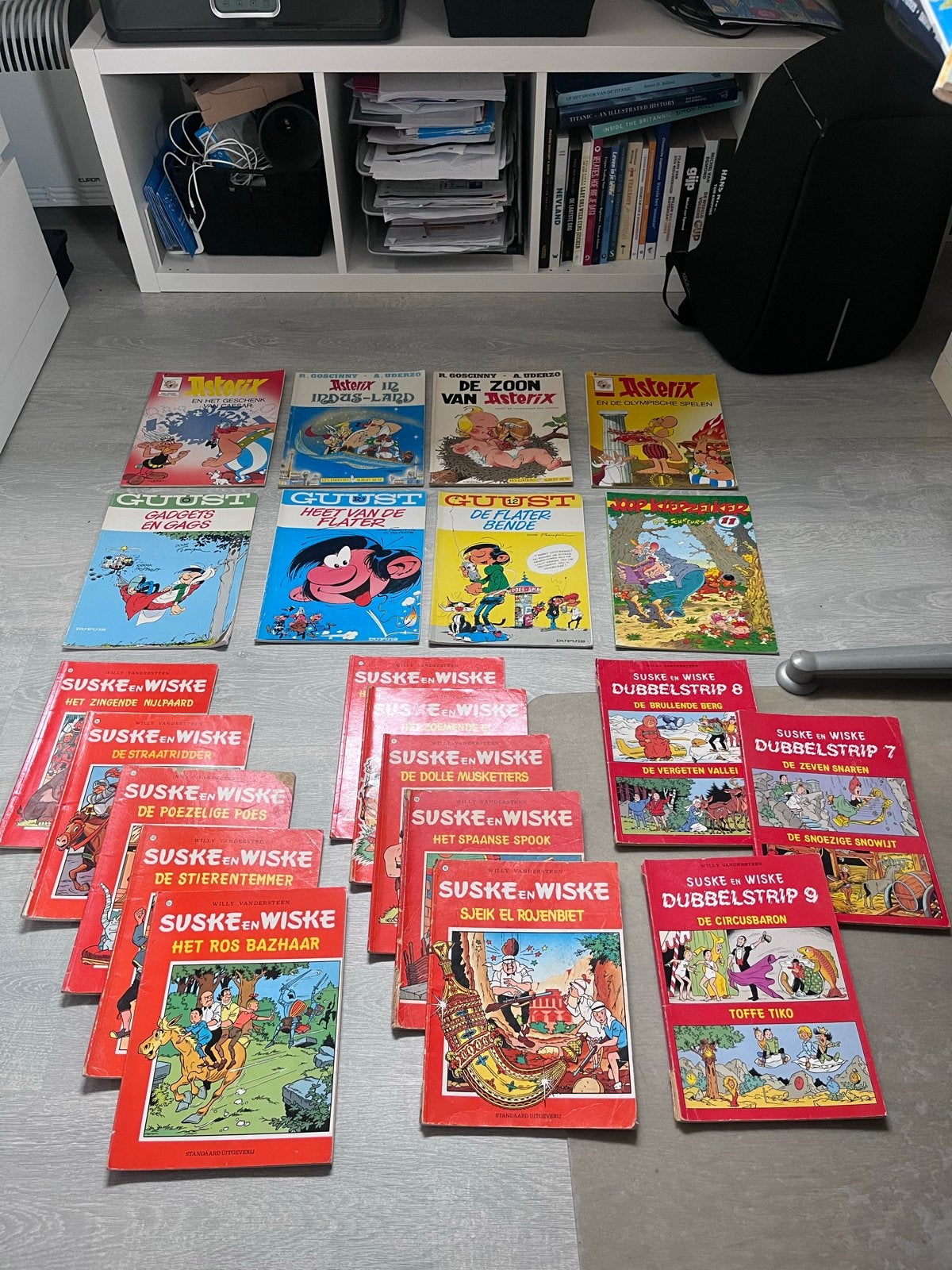 Verzameling stripboeken: Suske en Wiske, Asterix, Lucky, Boeken, Meerdere stripboeken, Ophalen of Verzenden, Gelezen