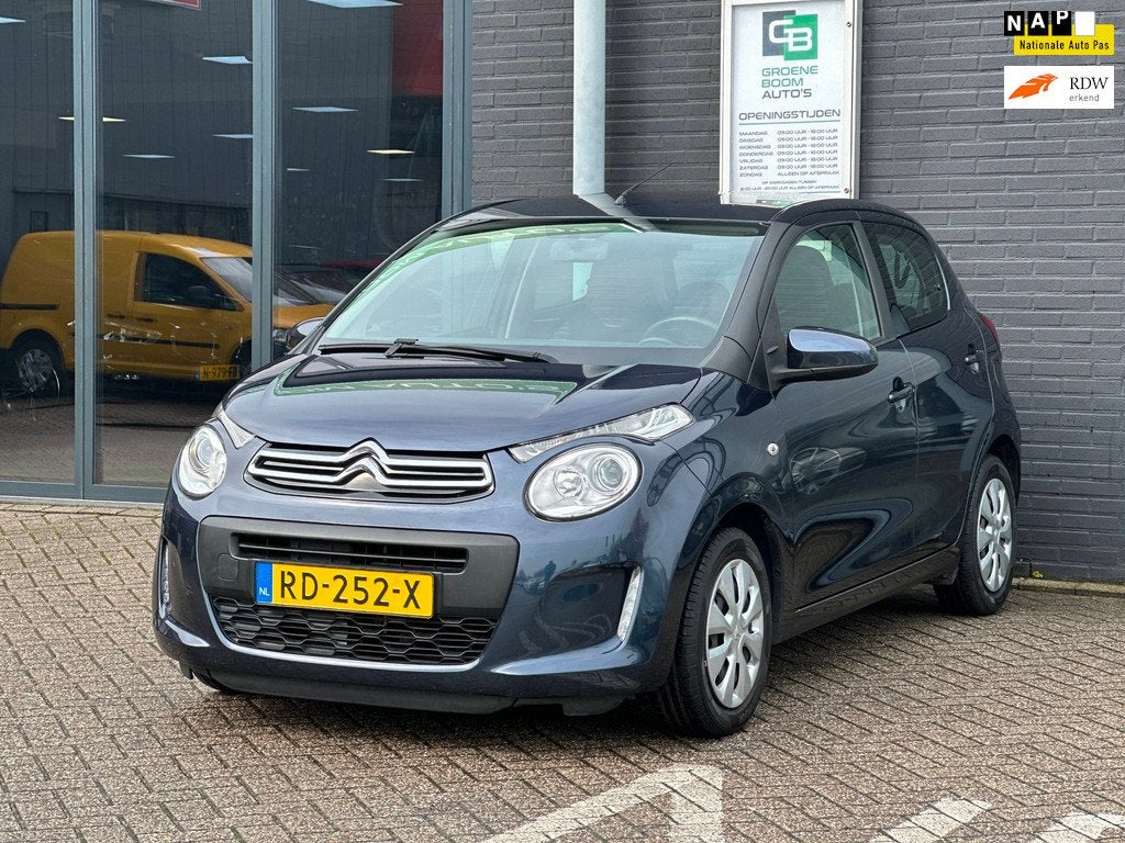 Citroen C1 1.0 e-VTi Feel/AIRCO/5-DRS/NL-AUTO NAP!, Auto's, Citroën, Voorwielaandrijving, Stof, Gebruikt, Euro 6