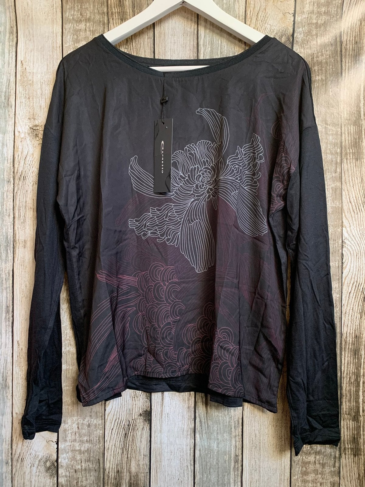 Expresso super leuk antraciet shirt nieuw (Maat M), Kleding | Dames, Verzenden, Nieuw, Maat 38/40 (M), Grijs
