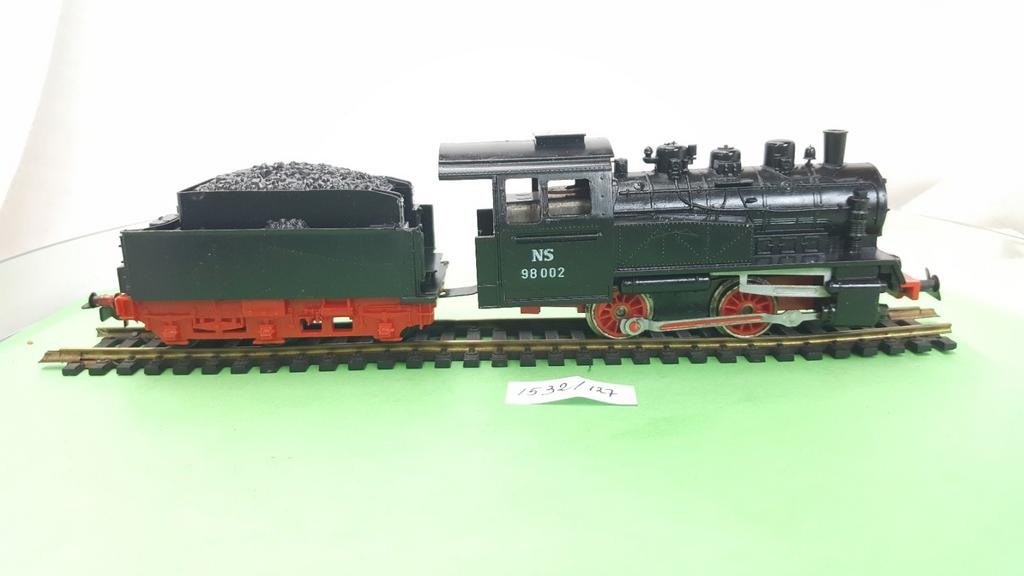 Piko H0 98 002 NS Stoomloc met tender, Hobby en Vrije tijd, Modeltreinen | H0, Gebruikt, Ophalen of Verzenden, NS, Lima