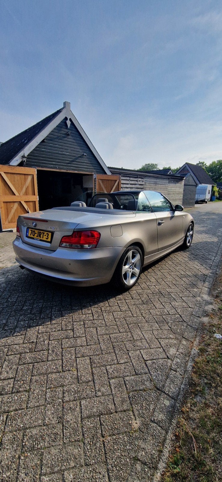 BMW 1-Serie 2.0 118I Cabrio 2009 Grijs, 1-Serie, Achterwielaandrijving, 1995 cc, Beige